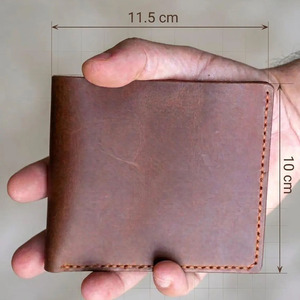 กระเป๋าสตางค์หนังแท้พรีเมียมสำหรับผู้ชาย ดีไซน์บาง ป้องกัน RFID พับได้ รับทำโลโก้ตามสั่ง ขายส่ง OEM คุณภาพสูง ส่งออก แฟชั่น - Product Image 6