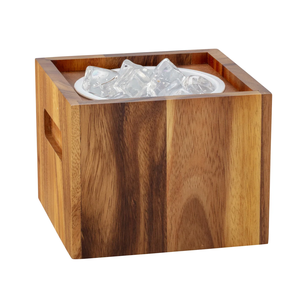 Seau à glace en bois 100% naturel, prix de gros, seau de fête personnalisé multi-spécifications pour bar à cocktails et champagnes - Product Image 5
