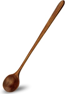 Cuchara Mezcladora de Madera Hecha a Mano con Mango Largo, Cuchara para Agitar Cócteles, Utensilio de Cocina de Estilo Lujoso, Venta Directa de Fábrica, B2B - Product Image 5