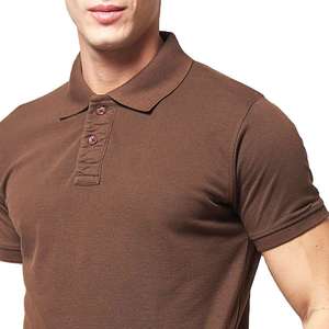 Polo para Hombre, Absorbente de Humedad, 100% Algodón, Transpirable, Cuello Solapa, Manga Corta, Informal, para Golf, con Logotipo, de Alta Calidad - Product Image 4