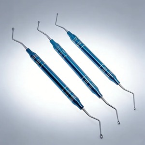 Instrumentos Quirúrgicos BAFA, Cureta para Implantes Dentales, Cuchara para Hueso, Empuñadura Ergonómica Manual, Instrumento de Clase I para Limpieza Periodontal - Product Image 1