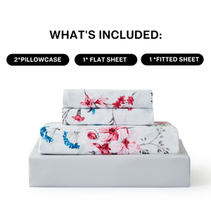 <b>King</b> <b>Size</b> Fitted Printed Bed <b>Sheets</b> Set of 4-Piece <b>Sheets</b> Polyester Microfiber Bedding <b>Sheets</b> 4 Pcs Set - Product Image 5