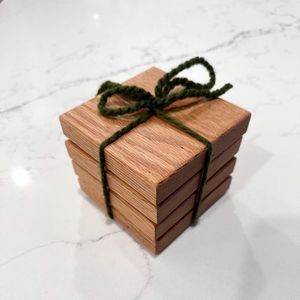 Wholesale Bulk Wooden Coaster Set For Hotel Restaurant Supplies Heat Resistant Drink <b>Table</b> Mats - Product Image 5