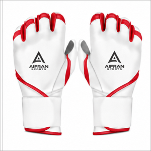 Gants de frappe en cuir AIFRAN, blancs et bleus, rembourrés, fermeture à boucle, unisexe, pour adultes, entraînement confortable, tailles XL-XXL - Product Image 2