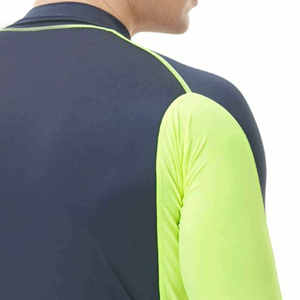 เสื้อรัดกล้ามเนื้อแขนยาวสำหรับผู้ชาย แห้งเร็ว ผลิตจากผ้าสแปนเด็กซ์และโพลีเอสเตอร์ เหมาะสำหรับออกกำลังกายและเล่นกีฬา พิมพ์ลายโลโก้ด้านหน้า - Product Image 5