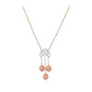 GLEAMORA - Colgante de Diamante Cultivado en Laboratorio con Corte Brillante en Forma de Corazón, Oro Rosa, 18K, 6.1g, para Uso Diario, Color H, para Mujer - Product Image 1