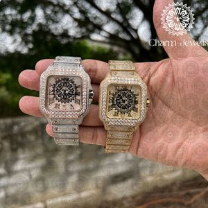 Reloj de Lujo para Hombre, de Acero Inoxidable, Caja Cuadrada de 40 mm, Movimiento Mecánico, Fecha Automática, Resistente al Agua 10 Bar - Product Image 2