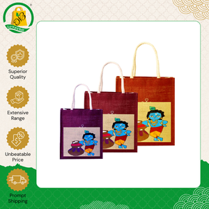 Nueva Llegada de Bolsas de Yute Ecológicas de Alta Calidad, con Diseño Personalizado Impreso, Asas de Cuerda Acolchadas, Bolsa de Compras - Product Image 6