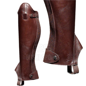 Chaparreras de cuero premium, flexibles y cómodas, diseñadas para montar a caballo y aventuras al aire libre. - Product Image 3