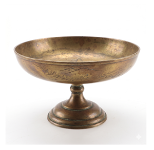 Fancy Gold Metal Bowl with <b>Square</b> Base Durable Eco-Friendly Serving Dish Glam Decorative Tableware for Home Use Party Gifting - Product Image 4