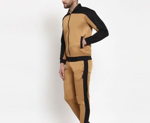 Wholesale Low Price Breathable Lightweight Quarter <b>Zip</b> Hooded Printed Solid Casual Men's Sweatshirts Sweatpants Sets OEM Design - Product Image 2