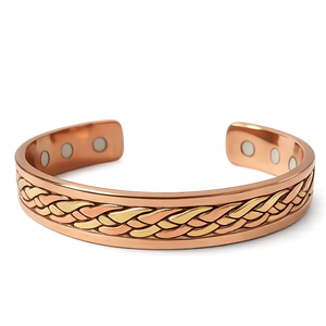 Pulsera de Cobre Hecha a Mano con Diseño Martillado, Equilibrio Energético, Joyería Ayurvédica de Lujo, Personalizable, Regalo de Acción de Gracias - Product Image 5