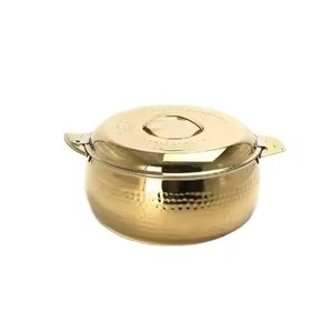 Durable Finish Metal Hot Pot Compact Design Insulated <b>Food</b> Casserole Modern Dining Serving Bowl Kitchen Category - Product Image 2