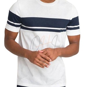 T-shirt décontracté pour homme, blanc, col rond, manches courtes, coupe ample, respirant, avec motif tie-dye, tissu jersey 100% coton - Product Image 1