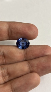 Zafiro Azul Cultivado en Laboratorio, Gema Sintética de Formas Mixtas, Tamaño Personalizable, Piedra Suelta, Corte Brillante, Efecto de Color/Fuego - Product Image 4