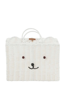 Elegant Rattan Basket <b>Suitcase</b> Handmade Woven Kids <b>Storage</b> Basket Toy Organizer Decorative Carry Basket Bag Nursery Room Decor - Product Image 2