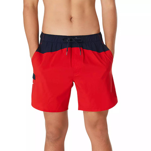 100% Polyester Athletic Running Men's Swim Trunks <b>Bathing</b> Mesh Lining Swimwear Beach Shorts with Pockets - Product Image 1