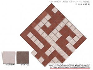Dalles de stationnement vitrifiées robustes 400x400mm 12mm, finition perforée, antidérapantes, mates, résistantes à l'usure, pour sols extérieurs et allées - Product Image 2