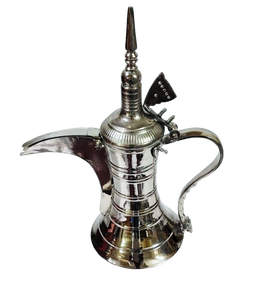 Stainless Steel Classic Dallah Coffee <b>Pot</b> Engraved Traditional Arabic <b>Tea</b> Server Polished Pitcher <b>Set</b> for Hospitality Gift - Product Image 2