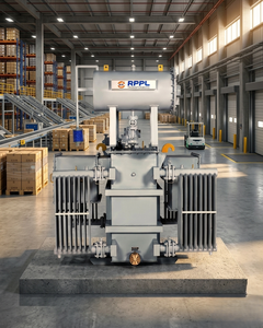 Transformateur de distribution refroidi à l'huile 800 KVA, classe 20 KV, tension secondaire 400V, refroidissement ONAN ONAF, bobinage en cuivre, hors charge - Product Image 3