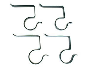 Decorative Iron Christmas <b>Stocking</b> <b>Holder</b> Set Holiday Mantel Accessories feltsocks - Product Image 4