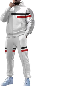 Ensemble de survêtement personnalisé en polyester/coton avec sweat à capuche zippé, coupe-vent rose hiver, pour hommes et femmes, séchage rapide, respirant, taille élastique - Product Image 4