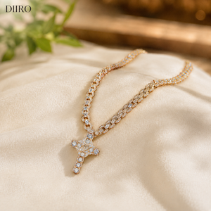 925 Sterling Silver Unisex Rhodium Plated Hip Hop <b>Iced</b> <b>Out</b> Color Moissanite Style Infinity Link <b>Chain</b> Necklace - Product Image 4
