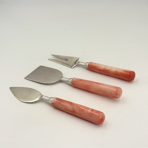 Juego de Cuchillos para Queso de Acero Inoxidable de Alta Calidad, Cuchillo para Queso y Pizza, Cuchillo para Mantequilla, Tenedor para Queso con Mango de Resina, Utensilio de Cocina - Product Image 3