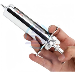 10/20/30/50ml Metal Automatic <b>Veterinary</b> <b>Syringe</b> Adjustable Dose Vaccine Injection For Farm Livestock Cattle <b>Veterinary</b> Tools - Product Image 5