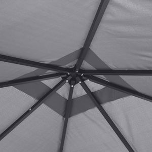 10 'X 10' Patio nero Gazebo ventilato tetto a baldacchino esterno riparo reti tende per giardino giardino giardino ponte padiglione pergolato - Product Image 3