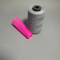 Fil à coudre élastique imperméable semi-mat 100 % polyester 20/2 haute ténacité écologique pour point de croix et broderie – Couleurs vives