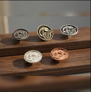 Wholesale Modern Fish Design Zinc Alloy Cabinet Knobs <b>Drawer</b> <b>Pulls</b> Wardrobe Cabinet Handles Eco-Friendly Durable Kitchen - Product Image 3