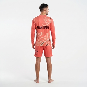 Ensemble de maillots de football à manches longues pour fabricant, col en V, design sublimé personnalisé, nom de l'équipe, coupe athlétique, vente en gros - Product Image 6