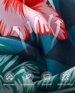 Chemise noire unisexe à col en V, style vintage, coupe ample, motif floral, facile à porter, pour hommes et garçons, 100 % coton. - Product Image 5