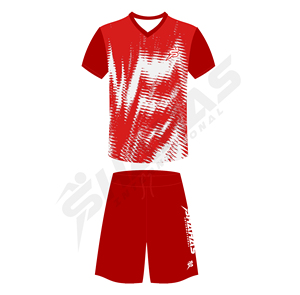 Ensemble de maillots de football personnalisés OEM à col en V, manches courtes, séchage rapide, en polyester, uniformes de football à imprimé dégradé, coupe athlétique, kits de football - Product Image 5