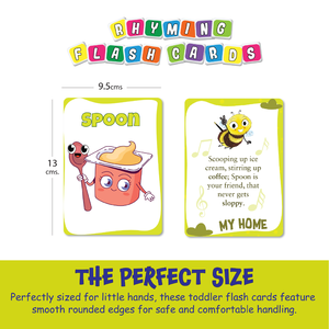 Biplob's My Home Flash Cards 28 Double-Sided Paper & Cardboard Picture & Rhyme Cards for Alphabet Vocabulary Learning Ages 2-7 - Product Image 3