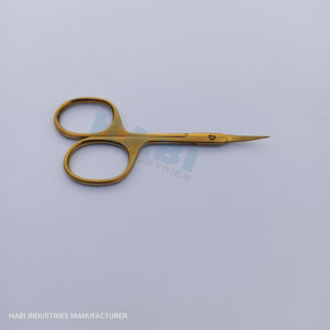 Fancy Handle Curved Blades Stainless Steel <b>Cuticle</b> <b>Scissors</b> Small Manicure Toenail Shears Right-Handed Durable Nail Art - Product Image 6
