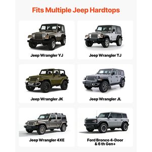 Sistema di Sollevamento Auto Pieghevole per Rimozione Hardtop Jeep, Facile Utilizzo Monoposto, Capacità 220 Libbre, Altezza Regolabile - Product Image 3