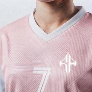 Camiseta Deportiva de Fútbol con Estampado Sublimado y Logotipo Blanco para Mujer, 100% Poliéster, Manga Corta - Product Image 5