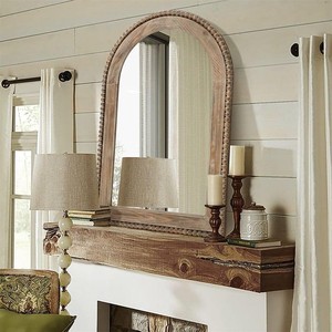 Acacia Wood Arched Statement <b>Mirror</b> Rustic Farmhouse Wholesale India - Product Image 1