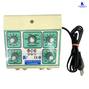 Appareil d'électrothérapie numérique K-Star K683 Mini 4 canaux TENS pour soulager la douleur et la physiothérapie - Product Image 1