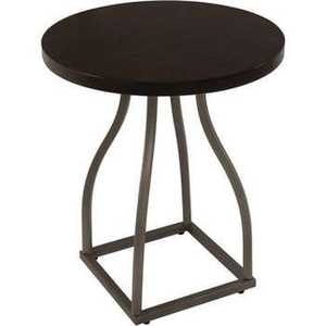 Modern Teal <b>Round</b> <b>Side</b> <b>Table</b> Rose Gold Wire Hourglass Base Accent <b>Table</b> Vibrant Blue Coffee <b>Table</b> for Contemporary Living Room - Product Image 3