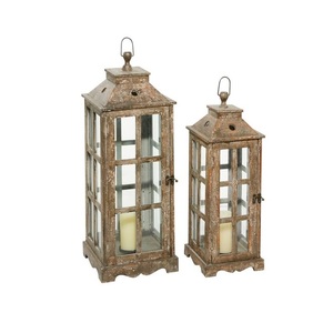 Handmade <b>Hurricane</b> Wooden Candle <b>Lantern</b> with Clear Glass Windows Rope Handle High-quality Tabletop Decoration for Christmas - Product Image 5