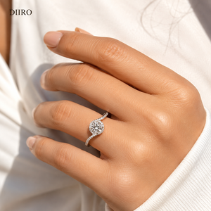 Bague de fiançailles élégante en moissanite, collection cadeau pour mariage et anniversaire, disponible au prix export - Offre spéciale - Product Image 3