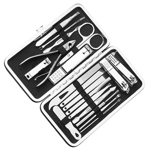 8pcs High Quality Manicure Set With Sharp Blades Nail Clipper Scissor for Baby Infant Foot Grooming Comes Leather Zipper <b>Case</b> - Product Image 5