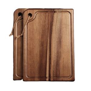 Planche à découper en bois naturel écologique pour la viande, les légumes et les fruits |   Planche à découper épaisse pour la cuisine à domicile et les restaurants - Product Image 1