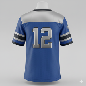 Maillot de football américain authentique, logo personnalisé, maille durable, coupe confortable, tenue d'équipe élégante, entraînement léger - Product Image 6
