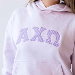 อัลฟ่า |   เดลต้า |   เสื้อฮู้ดปักลาย Pi สีกรมท่า ทรงโอเวอร์ไซส์ ครอปฟิต โลโก้ด้านหน้า ตัวอักษรกรีก เนื้อผ้าระบายอากาศได้ดี - Product Image 5