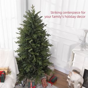 Albero di Natale Artificiale Pieghevole in Metallo da 180 cm con 1821 Punte, Facile da Montare e con Articolazioni, per Casa, Ufficio e Festività - Product Image 5