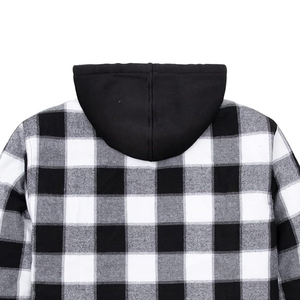 Nouveau design, sweat à capuche personnalisé pour homme, lourd, double couche, réversible, en flanelle, 100% coton, écologique - Product Image 3